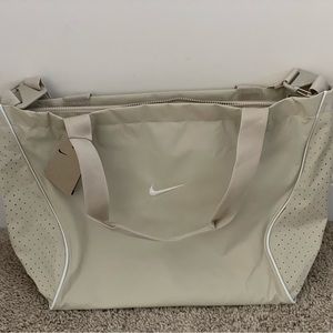Cream Nike tote bag